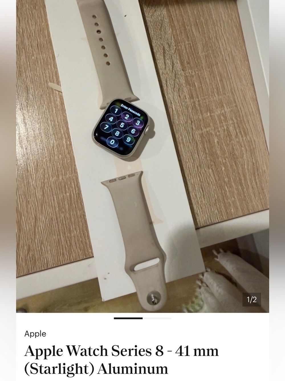 Apple Watch Series 8 - 41mm (starlight) Aluminum